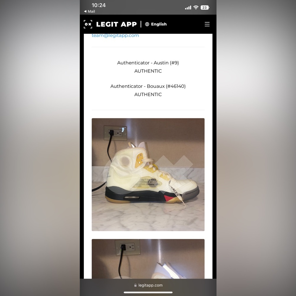Retro 5 OFF-White Sail